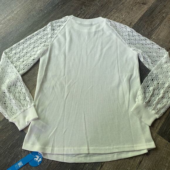 Cupshe lace Raglan long sleeve tee - Picture 9 of 12